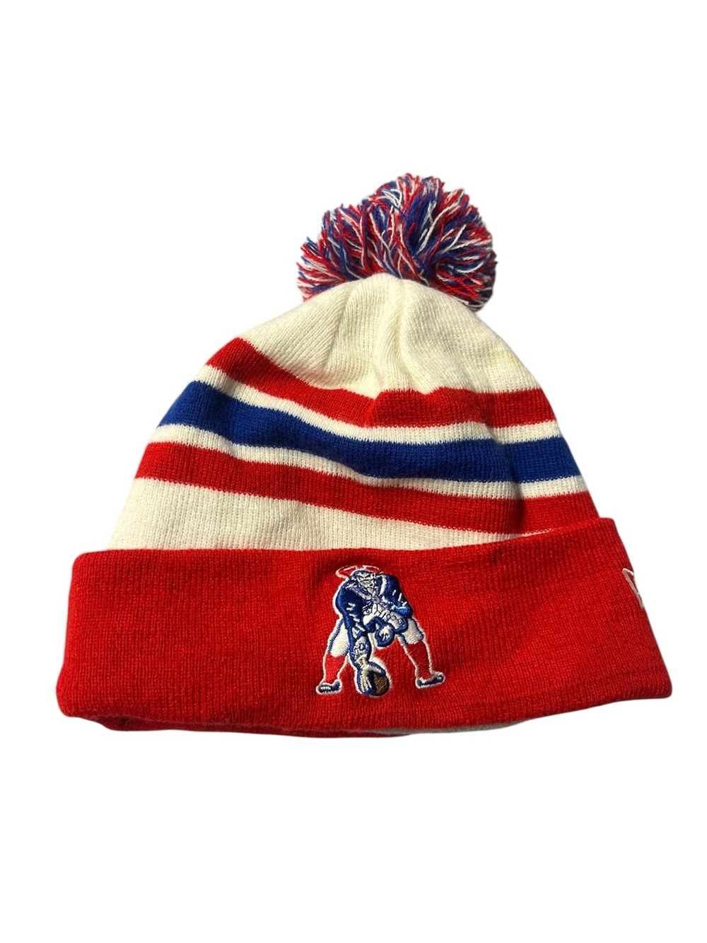 New England Patriots New Era Beanie Winter Hat Toque Cap Pom Pom NFL Football